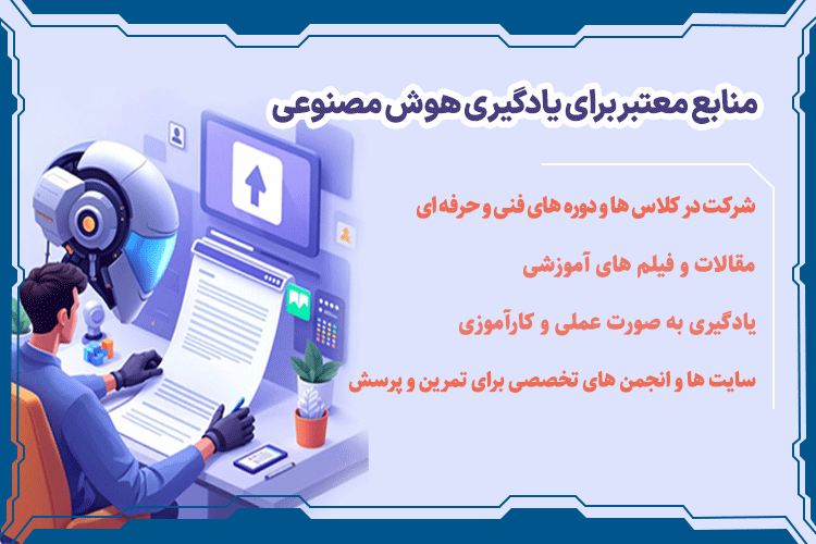 دیگر منابع معتبر برای یادگیری هوش مصنوعی